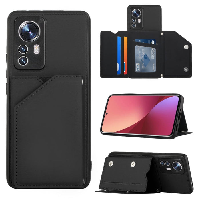 Funda para teléfono PU + TPU + PC con sensación de piel, For OPPO Reno7 5G, For OPPO Reno7 Pro 5G, For Xiaomi Redmi Note 11 Pro Global, For Xiaomi Redmi Note 11S/11 4G Global, For Samsung Galaxy A73 5G, For Xiaomi 12, For Xiaomi 12 Pro