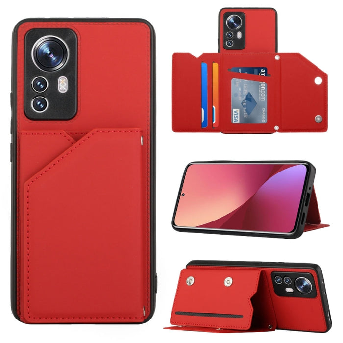 Funda para teléfono PU + TPU + PC con sensación de piel, For OPPO Reno7 5G, For OPPO Reno7 Pro 5G, For Xiaomi Redmi Note 11 Pro Global, For Xiaomi Redmi Note 11S/11 4G Global, For Samsung Galaxy A73 5G, For Xiaomi 12, For Xiaomi 12 Pro