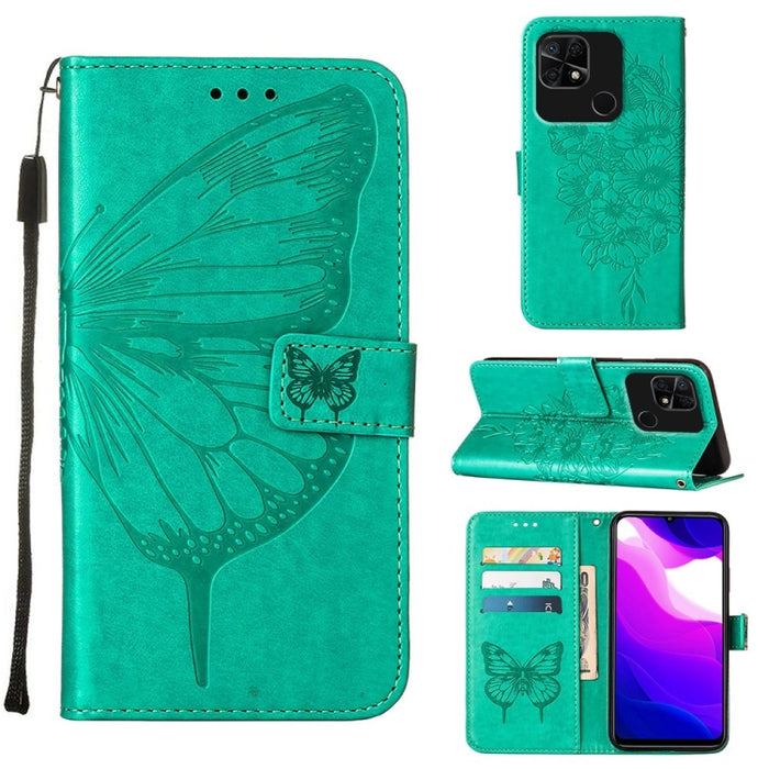 Estuche para teléfono de cuero con mariposa en relieve, For Xiaomi Redmi 10C Global/10 India, For Xiaomi Redmi K50 / K50 Pro, For Xiaomi 12, For Xiaomi 12 Pro, For Xiaomi Poco M4 Pro 4G, For Xiaomi Poco X4 Pro 5G, For Xiaomi Redmi 10 Prime+ 5G/Note 11E...