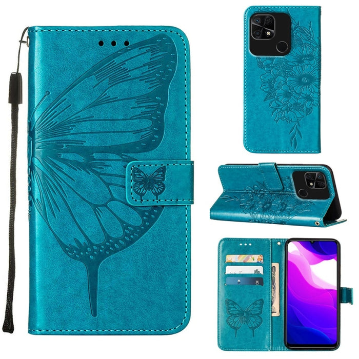 Estuche para teléfono de cuero con mariposa en relieve, For Xiaomi Redmi 10C Global/10 India, For Xiaomi Redmi K50 / K50 Pro, For Xiaomi 12, For Xiaomi 12 Pro, For Xiaomi Poco M4 Pro 4G, For Xiaomi Poco X4 Pro 5G, For Xiaomi Redmi 10 Prime+ 5G/Note 11E...