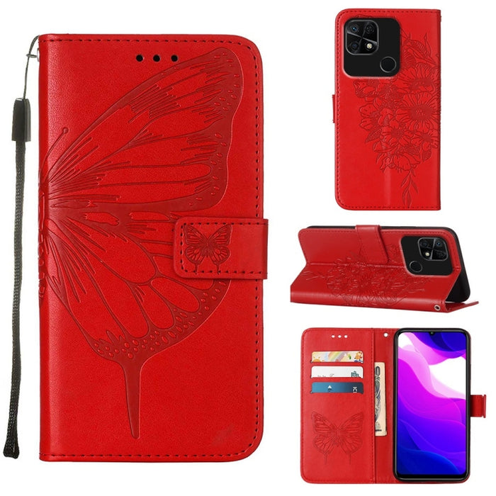 Estuche para teléfono de cuero con mariposa en relieve, For Xiaomi Redmi 10C Global/10 India, For Xiaomi Redmi K50 / K50 Pro, For Xiaomi 12, For Xiaomi 12 Pro, For Xiaomi Poco M4 Pro 4G, For Xiaomi Poco X4 Pro 5G, For Xiaomi Redmi 10 Prime+ 5G/Note 11E...