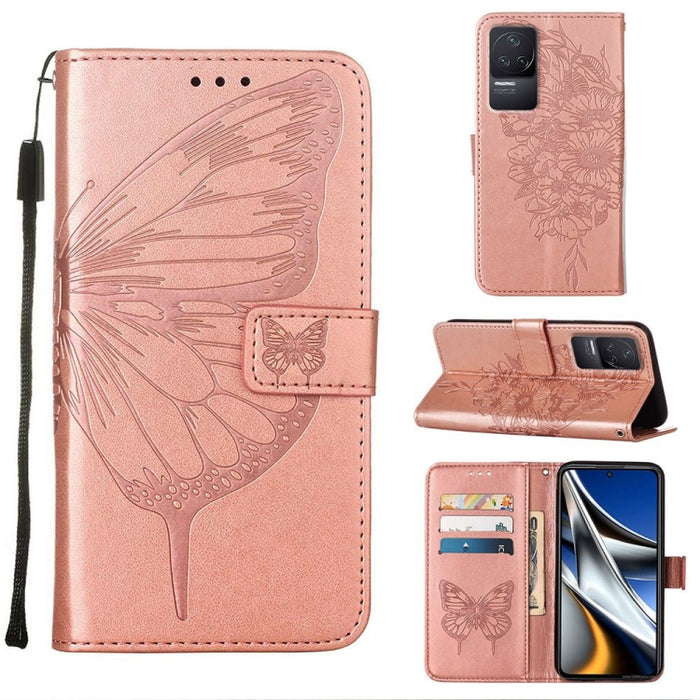 Estuche para teléfono de cuero con mariposa en relieve, For Xiaomi Redmi 10C Global/10 India, For Xiaomi Redmi K50 / K50 Pro, For Xiaomi 12, For Xiaomi 12 Pro, For Xiaomi Poco M4 Pro 4G, For Xiaomi Poco X4 Pro 5G, For Xiaomi Redmi 10 Prime+ 5G/Note 11E...