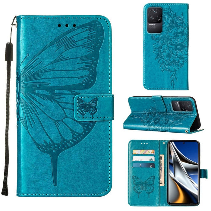 Estuche para teléfono de cuero con mariposa en relieve, For Xiaomi Redmi 10C Global/10 India, For Xiaomi Redmi K50 / K50 Pro, For Xiaomi 12, For Xiaomi 12 Pro, For Xiaomi Poco M4 Pro 4G, For Xiaomi Poco X4 Pro 5G, For Xiaomi Redmi 10 Prime+ 5G/Note 11E...