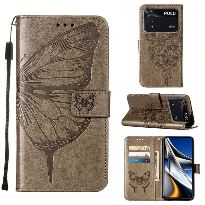 Estuche para teléfono de cuero con mariposa en relieve, For Xiaomi Redmi 10C Global/10 India, For Xiaomi Redmi K50 / K50 Pro, For Xiaomi 12, For Xiaomi 12 Pro, For Xiaomi Poco M4 Pro 4G, For Xiaomi Poco X4 Pro 5G, For Xiaomi Redmi 10 Prime+ 5G/Note 11E...