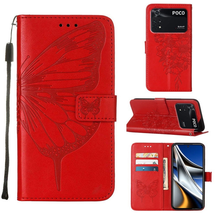 Estuche para teléfono de cuero con mariposa en relieve, For Xiaomi Redmi 10C Global/10 India, For Xiaomi Redmi K50 / K50 Pro, For Xiaomi 12, For Xiaomi 12 Pro, For Xiaomi Poco M4 Pro 4G, For Xiaomi Poco X4 Pro 5G, For Xiaomi Redmi 10 Prime+ 5G/Note 11E...