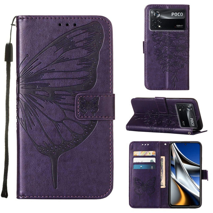 Estuche para teléfono de cuero con mariposa en relieve, For Xiaomi Redmi 10C Global/10 India, For Xiaomi Redmi K50 / K50 Pro, For Xiaomi 12, For Xiaomi 12 Pro, For Xiaomi Poco M4 Pro 4G, For Xiaomi Poco X4 Pro 5G, For Xiaomi Redmi 10 Prime+ 5G/Note 11E...