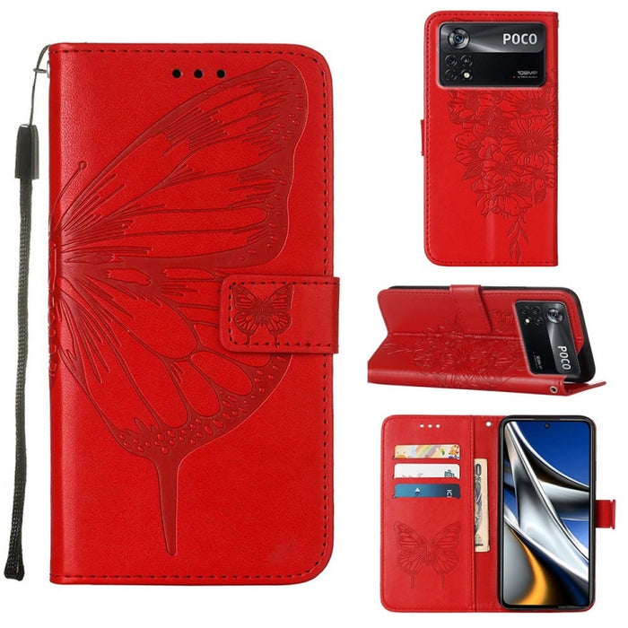 Estuche para teléfono de cuero con mariposa en relieve, For Xiaomi Redmi 10C Global/10 India, For Xiaomi Redmi K50 / K50 Pro, For Xiaomi 12, For Xiaomi 12 Pro, For Xiaomi Poco M4 Pro 4G, For Xiaomi Poco X4 Pro 5G, For Xiaomi Redmi 10 Prime+ 5G/Note 11E...