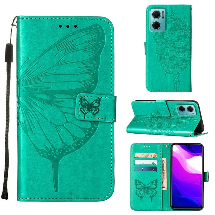 Estuche para teléfono de cuero con mariposa en relieve, For Xiaomi Redmi 10C Global/10 India, For Xiaomi Redmi K50 / K50 Pro, For Xiaomi 12, For Xiaomi 12 Pro, For Xiaomi Poco M4 Pro 4G, For Xiaomi Poco X4 Pro 5G, For Xiaomi Redmi 10 Prime+ 5G/Note 11E...