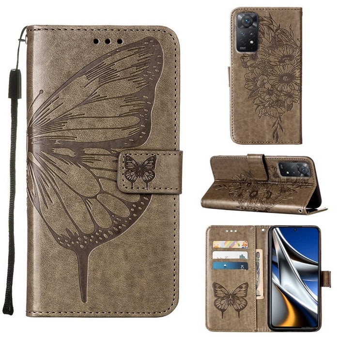 Estuche para teléfono de cuero con mariposa en relieve, For Xiaomi Redmi 10C Global/10 India, For Xiaomi Redmi K50 / K50 Pro, For Xiaomi 12, For Xiaomi 12 Pro, For Xiaomi Poco M4 Pro 4G, For Xiaomi Poco X4 Pro 5G, For Xiaomi Redmi 10 Prime+ 5G/Note 11E...