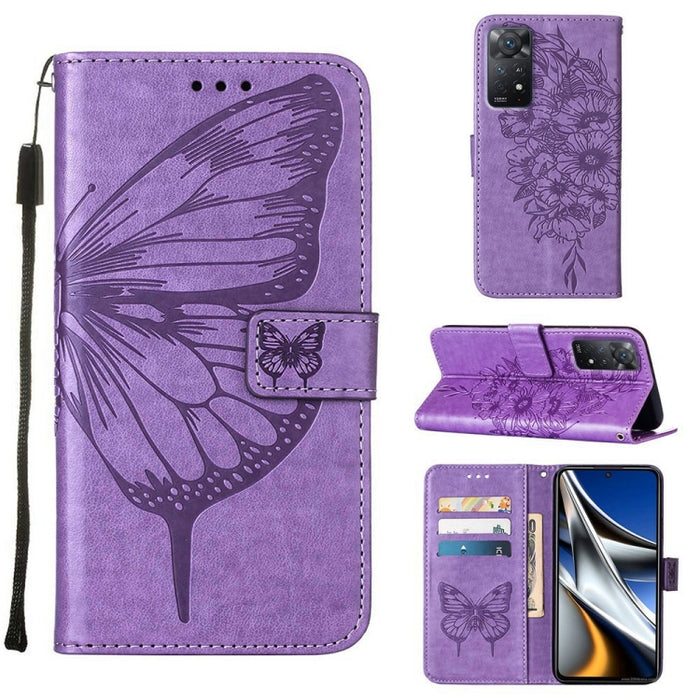 Estuche para teléfono de cuero con mariposa en relieve, For Xiaomi Redmi 10C Global/10 India, For Xiaomi Redmi K50 / K50 Pro, For Xiaomi 12, For Xiaomi 12 Pro, For Xiaomi Poco M4 Pro 4G, For Xiaomi Poco X4 Pro 5G, For Xiaomi Redmi 10 Prime+ 5G/Note 11E...