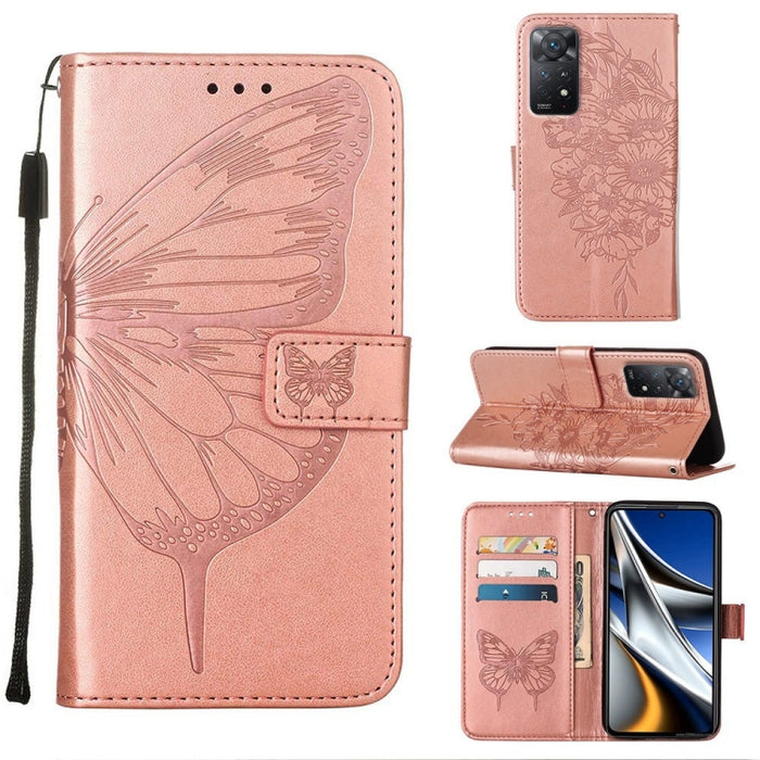Estuche para teléfono de cuero con mariposa en relieve, For Xiaomi Redmi 10C Global/10 India, For Xiaomi Redmi K50 / K50 Pro, For Xiaomi 12, For Xiaomi 12 Pro, For Xiaomi Poco M4 Pro 4G, For Xiaomi Poco X4 Pro 5G, For Xiaomi Redmi 10 Prime+ 5G/Note 11E...
