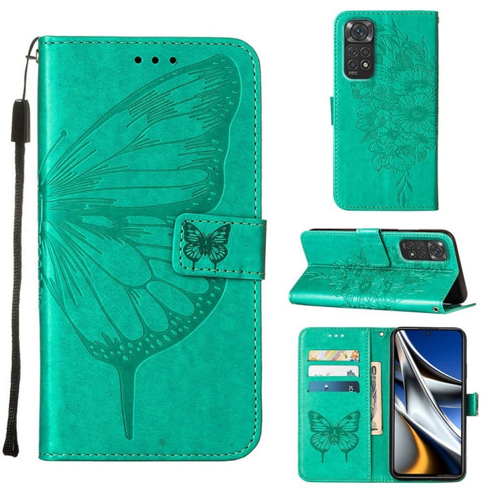 Estuche para teléfono de cuero con mariposa en relieve, For Xiaomi Redmi 10C Global/10 India, For Xiaomi Redmi K50 / K50 Pro, For Xiaomi 12, For Xiaomi 12 Pro, For Xiaomi Poco M4 Pro 4G, For Xiaomi Poco X4 Pro 5G, For Xiaomi Redmi 10 Prime+ 5G/Note 11E...