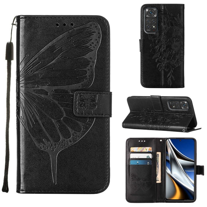 Estuche para teléfono de cuero con mariposa en relieve, For Xiaomi Redmi 10C Global/10 India, For Xiaomi Redmi K50 / K50 Pro, For Xiaomi 12, For Xiaomi 12 Pro, For Xiaomi Poco M4 Pro 4G, For Xiaomi Poco X4 Pro 5G, For Xiaomi Redmi 10 Prime+ 5G/Note 11E...