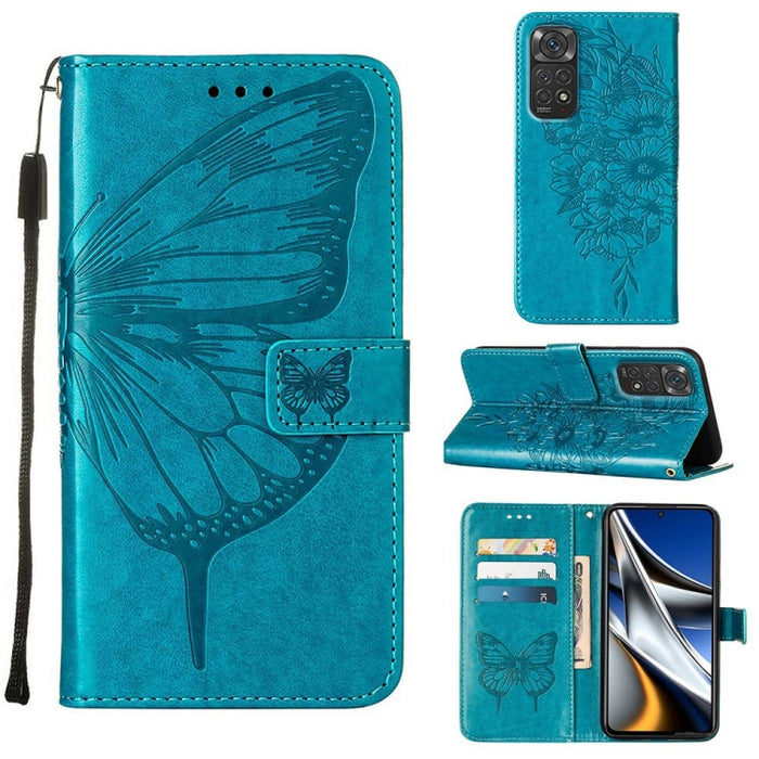 Estuche para teléfono de cuero con mariposa en relieve, For Xiaomi Redmi 10C Global/10 India, For Xiaomi Redmi K50 / K50 Pro, For Xiaomi 12, For Xiaomi 12 Pro, For Xiaomi Poco M4 Pro 4G, For Xiaomi Poco X4 Pro 5G, For Xiaomi Redmi 10 Prime+ 5G/Note 11E...