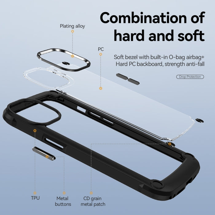 Caja del teléfono de protección de lente de TPU + PC, For iPhone 13, For iPhone 13 Pro, For iPhone 13 Pro Max, For iPhone 12 / 12 Pro, For iPhone 12 Pro Max, For iPhone 11, For iPhone 11 Pro, For iPhone 11 Pro Max