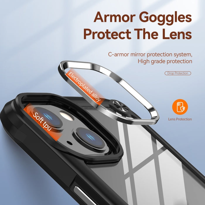 Caja del teléfono de protección de lente de TPU + PC, For iPhone 13, For iPhone 13 Pro, For iPhone 13 Pro Max, For iPhone 12 / 12 Pro, For iPhone 12 Pro Max, For iPhone 11, For iPhone 11 Pro, For iPhone 11 Pro Max