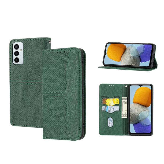 Caja de teléfono de cuero de PU magnética con costura de textura tejida, For Google Pixel 7, For Nokia G21 / G11, For Google Pixel 7 Pro, For Kyocera Android One S9 / Digno Sanga Edition, For Samsung Galaxy M23 / F23 5G Japanese Version                ...