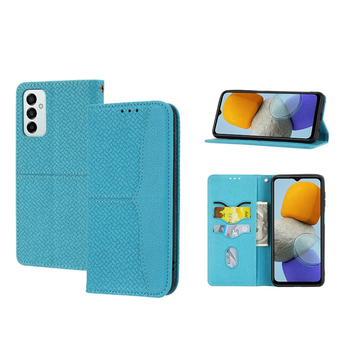 Caja de teléfono de cuero de PU magnética con costura de textura tejida, For Google Pixel 7, For Nokia G21 / G11, For Google Pixel 7 Pro, For Kyocera Android One S9 / Digno Sanga Edition, For Samsung Galaxy M23 / F23 5G Japanese Version                ...