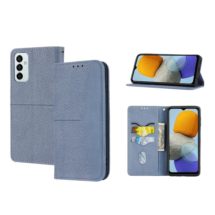 Caja de teléfono de cuero de PU magnética con costura de textura tejida, For Google Pixel 7, For Nokia G21 / G11, For Google Pixel 7 Pro, For Kyocera Android One S9 / Digno Sanga Edition, For Samsung Galaxy M23 / F23 5G Japanese Version                ...
