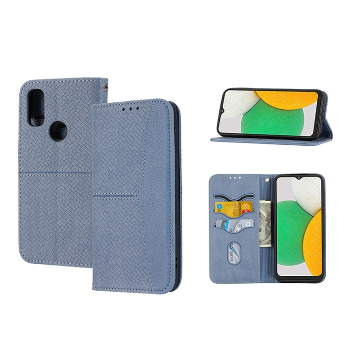 Caja de teléfono de cuero de PU magnética con costura de textura tejida, For Google Pixel 7, For Nokia G21 / G11, For Google Pixel 7 Pro, For Kyocera Android One S9 / Digno Sanga Edition, For Samsung Galaxy M23 / F23 5G Japanese Version                ...
