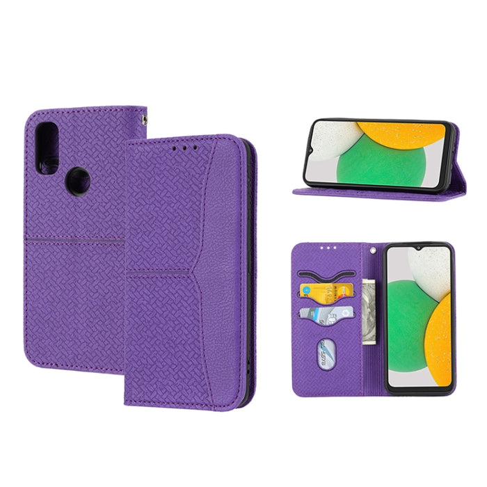 Caja de teléfono de cuero de PU magnética con costura de textura tejida, For Google Pixel 7, For Nokia G21 / G11, For Google Pixel 7 Pro, For Kyocera Android One S9 / Digno Sanga Edition, For Samsung Galaxy M23 / F23 5G Japanese Version                ...