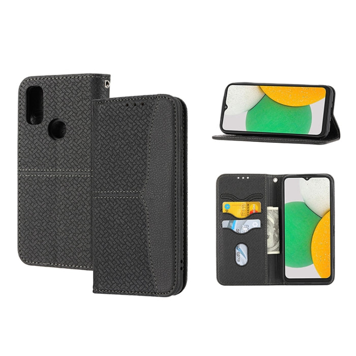 Caja de teléfono de cuero de PU magnética con costura de textura tejida, For Google Pixel 7, For Nokia G21 / G11, For Google Pixel 7 Pro, For Kyocera Android One S9 / Digno Sanga Edition, For Samsung Galaxy M23 / F23 5G Japanese Version                ...