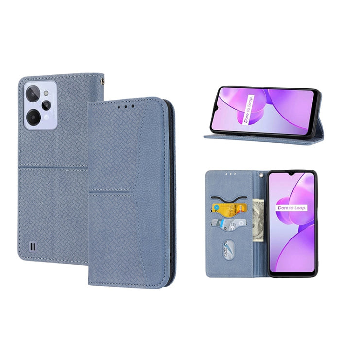 Caja de teléfono de cuero de PU magnética con costura de textura tejida, For Google Pixel 7, For Nokia G21 / G11, For Google Pixel 7 Pro, For Kyocera Android One S9 / Digno Sanga Edition, For Samsung Galaxy M23 / F23 5G Japanese Version                ...
