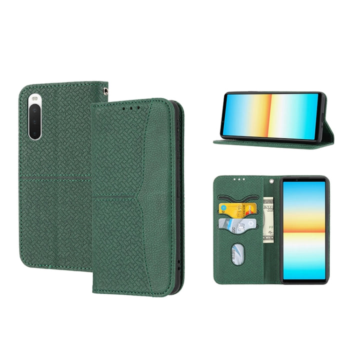 Caja de teléfono de cuero de PU magnética con costura de textura tejida, For Google Pixel 7, For Nokia G21 / G11, For Google Pixel 7 Pro, For Kyocera Android One S9 / Digno Sanga Edition, For Samsung Galaxy M23 / F23 5G Japanese Version                ...