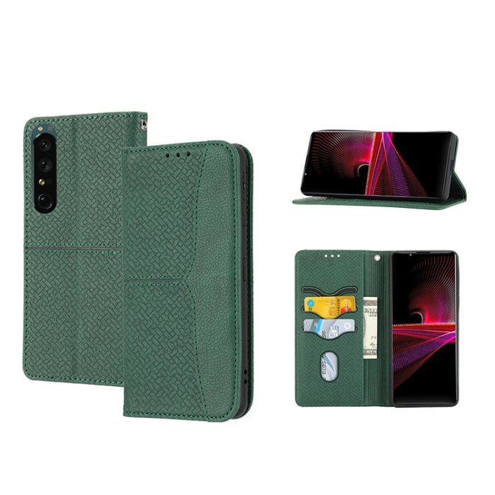 Caja de teléfono de cuero de PU magnética con costura de textura tejida, For Google Pixel 7, For Nokia G21 / G11, For Google Pixel 7 Pro, For Kyocera Android One S9 / Digno Sanga Edition, For Samsung Galaxy M23 / F23 5G Japanese Version                ...