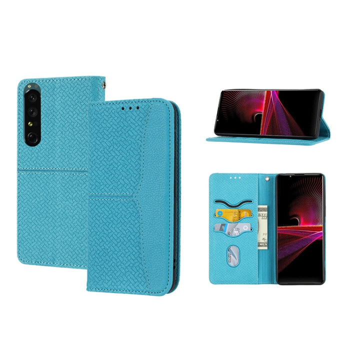 Caja de teléfono de cuero de PU magnética con costura de textura tejida, For Google Pixel 7, For Nokia G21 / G11, For Google Pixel 7 Pro, For Kyocera Android One S9 / Digno Sanga Edition, For Samsung Galaxy M23 / F23 5G Japanese Version                ...