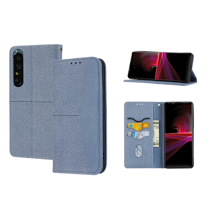 Caja de teléfono de cuero de PU magnética con costura de textura tejida, For Google Pixel 7, For Nokia G21 / G11, For Google Pixel 7 Pro, For Kyocera Android One S9 / Digno Sanga Edition, For Samsung Galaxy M23 / F23 5G Japanese Version                ...