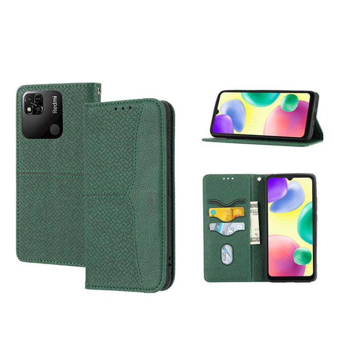 Caja de teléfono de cuero de PU magnética con costura de textura tejida, For Google Pixel 7, For Nokia G21 / G11, For Google Pixel 7 Pro, For Kyocera Android One S9 / Digno Sanga Edition, For Samsung Galaxy M23 / F23 5G Japanese Version                ...