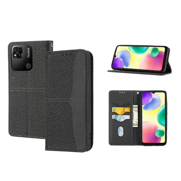 Caja de teléfono de cuero de PU magnética con costura de textura tejida, For Google Pixel 7, For Nokia G21 / G11, For Google Pixel 7 Pro, For Kyocera Android One S9 / Digno Sanga Edition, For Samsung Galaxy M23 / F23 5G Japanese Version                ...