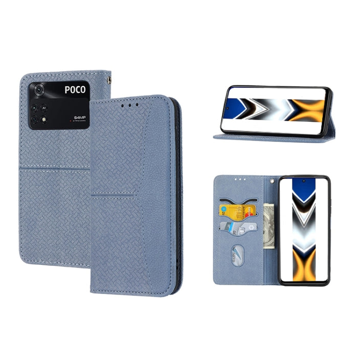 Caja de teléfono de cuero de PU magnética con costura de textura tejida, For Google Pixel 7, For Nokia G21 / G11, For Google Pixel 7 Pro, For Kyocera Android One S9 / Digno Sanga Edition, For Samsung Galaxy M23 / F23 5G Japanese Version                ...