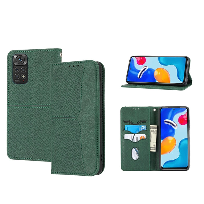 Caja de teléfono de cuero de PU magnética con costura de textura tejida, For Google Pixel 7, For Nokia G21 / G11, For Google Pixel 7 Pro, For Kyocera Android One S9 / Digno Sanga Edition, For Samsung Galaxy M23 / F23 5G Japanese Version                ...