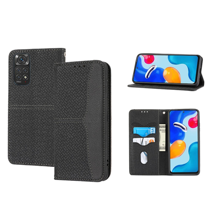 Caja de teléfono de cuero de PU magnética con costura de textura tejida, For Google Pixel 7, For Nokia G21 / G11, For Google Pixel 7 Pro, For Kyocera Android One S9 / Digno Sanga Edition, For Samsung Galaxy M23 / F23 5G Japanese Version                ...