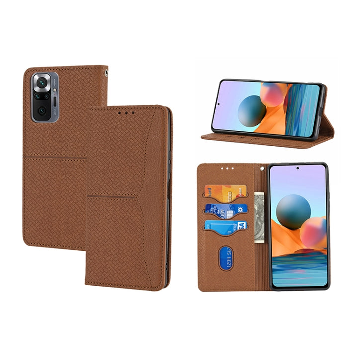 Caja de teléfono de cuero de PU magnética con costura de textura tejida, For Google Pixel 7, For Nokia G21 / G11, For Google Pixel 7 Pro, For Kyocera Android One S9 / Digno Sanga Edition, For Samsung Galaxy M23 / F23 5G Japanese Version                ...
