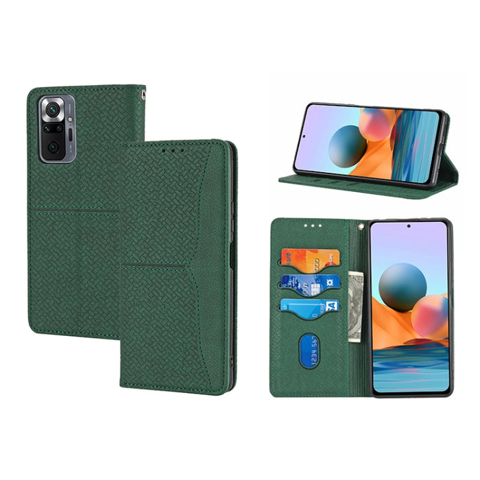 Caja de teléfono de cuero de PU magnética con costura de textura tejida, For Google Pixel 7, For Nokia G21 / G11, For Google Pixel 7 Pro, For Kyocera Android One S9 / Digno Sanga Edition, For Samsung Galaxy M23 / F23 5G Japanese Version                ...