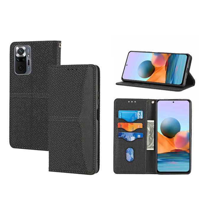 Caja de teléfono de cuero de PU magnética con costura de textura tejida, For Google Pixel 7, For Nokia G21 / G11, For Google Pixel 7 Pro, For Kyocera Android One S9 / Digno Sanga Edition, For Samsung Galaxy M23 / F23 5G Japanese Version                ...