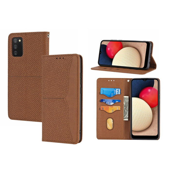 Caja de teléfono de cuero de PU magnética con costura de textura tejida, For Google Pixel 7, For Nokia G21 / G11, For Google Pixel 7 Pro, For Kyocera Android One S9 / Digno Sanga Edition, For Samsung Galaxy M23 / F23 5G Japanese Version                ...