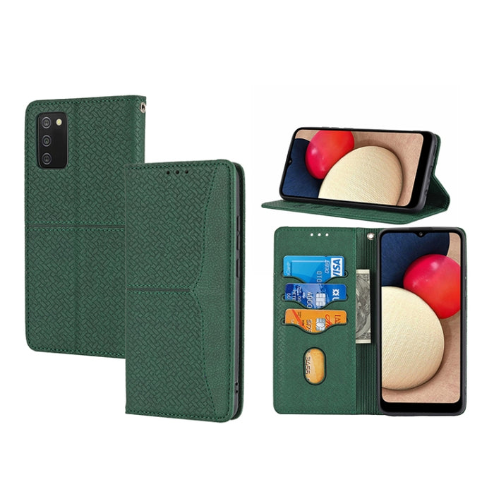 Caja de teléfono de cuero de PU magnética con costura de textura tejida, For Google Pixel 7, For Nokia G21 / G11, For Google Pixel 7 Pro, For Kyocera Android One S9 / Digno Sanga Edition, For Samsung Galaxy M23 / F23 5G Japanese Version                ...