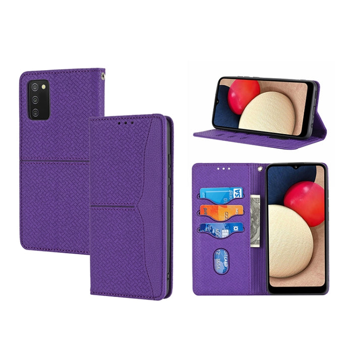 Caja de teléfono de cuero de PU magnética con costura de textura tejida, For Google Pixel 7, For Nokia G21 / G11, For Google Pixel 7 Pro, For Kyocera Android One S9 / Digno Sanga Edition, For Samsung Galaxy M23 / F23 5G Japanese Version                ...