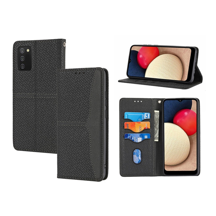 Caja de teléfono de cuero de PU magnética con costura de textura tejida, For Google Pixel 7, For Nokia G21 / G11, For Google Pixel 7 Pro, For Kyocera Android One S9 / Digno Sanga Edition, For Samsung Galaxy M23 / F23 5G Japanese Version                ...
