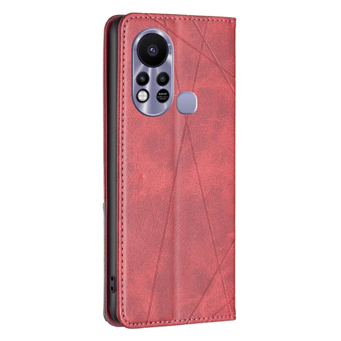 Estuche para teléfono de cuero magnético con textura de rombos, For Infinix Hot 11s NFC, For Infinix Note 11 Pro, For Infinix Note 11, For Infinix Smart 6, For Xiaomi Poco M4 Pro, For Xiaomi Poco M4 Pro 5G