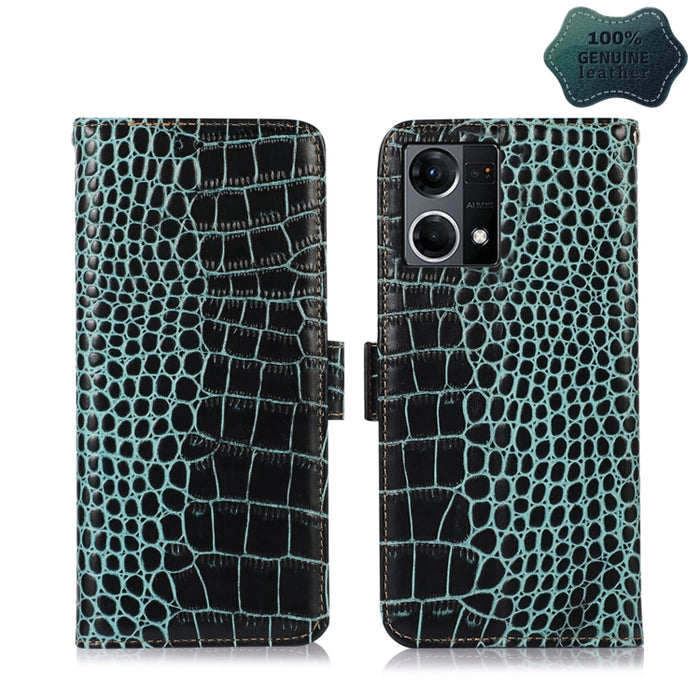 Estuche para teléfono de piel de vaca con capa superior de cocodrilo, For Alcatel 1B 2022, For Nokia X100, For OPPO Reno7 4G Global/F21 Pro 4G, For Xiaomi Redmi 10A / 9C, For Samsung Galaxy F23 5G / M23, For Samsung Galaxy M33 5G                       ...