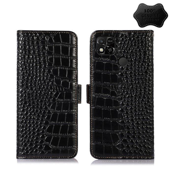 Estuche para teléfono de piel de vaca con capa superior de cocodrilo, For Alcatel 1B 2022, For Nokia X100, For OPPO Reno7 4G Global/F21 Pro 4G, For Xiaomi Redmi 10A / 9C, For Samsung Galaxy F23 5G / M23, For Samsung Galaxy M33 5G                       ...