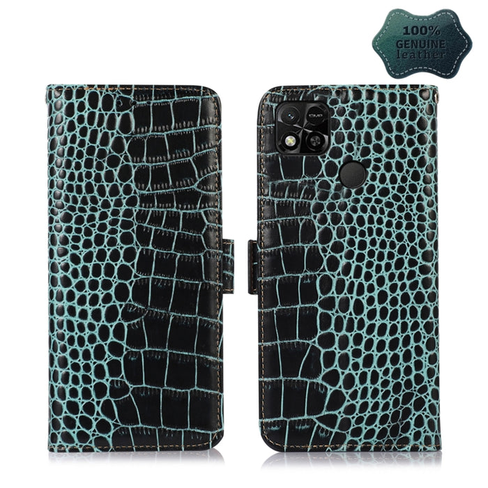 Estuche para teléfono de piel de vaca con capa superior de cocodrilo, For Alcatel 1B 2022, For Nokia X100, For OPPO Reno7 4G Global/F21 Pro 4G, For Xiaomi Redmi 10A / 9C, For Samsung Galaxy F23 5G / M23, For Samsung Galaxy M33 5G                       ...