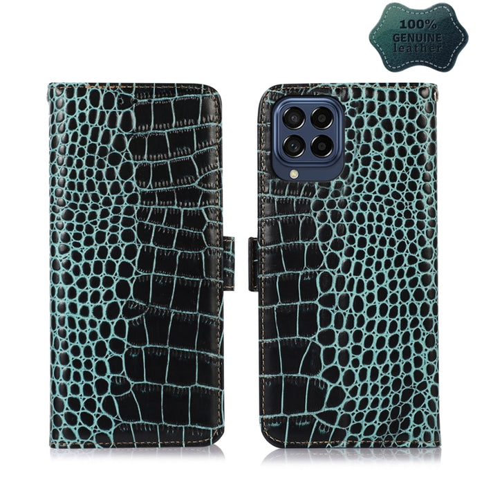 Estuche para teléfono de piel de vaca con capa superior de cocodrilo, For Alcatel 1B 2022, For Nokia X100, For OPPO Reno7 4G Global/F21 Pro 4G, For Xiaomi Redmi 10A / 9C, For Samsung Galaxy F23 5G / M23, For Samsung Galaxy M33 5G                       ...