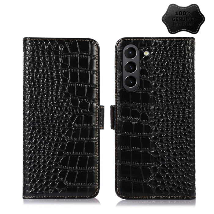 Estuche para teléfono de piel de vaca con capa superior de cocodrilo, For Alcatel 1B 2022, For Nokia X100, For OPPO Reno7 4G Global/F21 Pro 4G, For Xiaomi Redmi 10A / 9C, For Samsung Galaxy F23 5G / M23, For Samsung Galaxy M33 5G                       ...