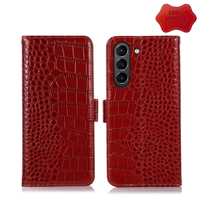 Estuche para teléfono de piel de vaca con capa superior de cocodrilo, For Alcatel 1B 2022, For Nokia X100, For OPPO Reno7 4G Global/F21 Pro 4G, For Xiaomi Redmi 10A / 9C, For Samsung Galaxy F23 5G / M23, For Samsung Galaxy M33 5G                       ...